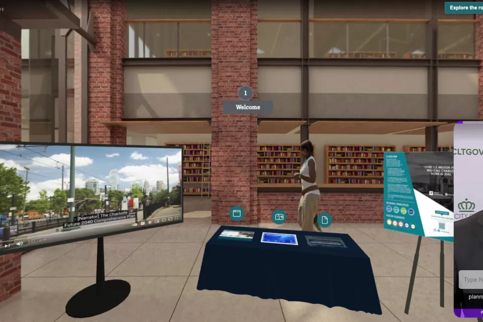 A screengrab of the Caharlotte Future virtual open house.
